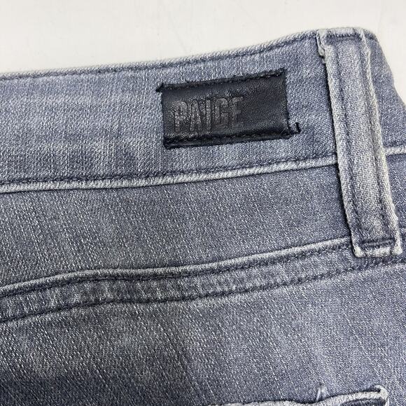 PAIGE Verdugo Ankle Side Zip Super Skinny Jeans Gray size 28 - Picture 13 of 14